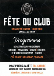 Fête du club, Dimanche 14 juin 2026