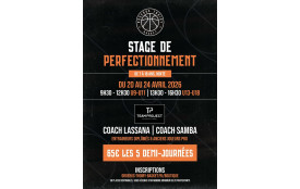 STAGE U13-U18 - 20 au 24 Avril 2026 (13h30-16h30)